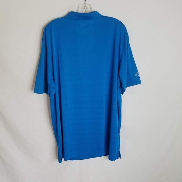 NEW Callaway Opti Dri Blue Polyester Polo Golf Shirt Mens Size XL NWT - Picture 5 of 5
